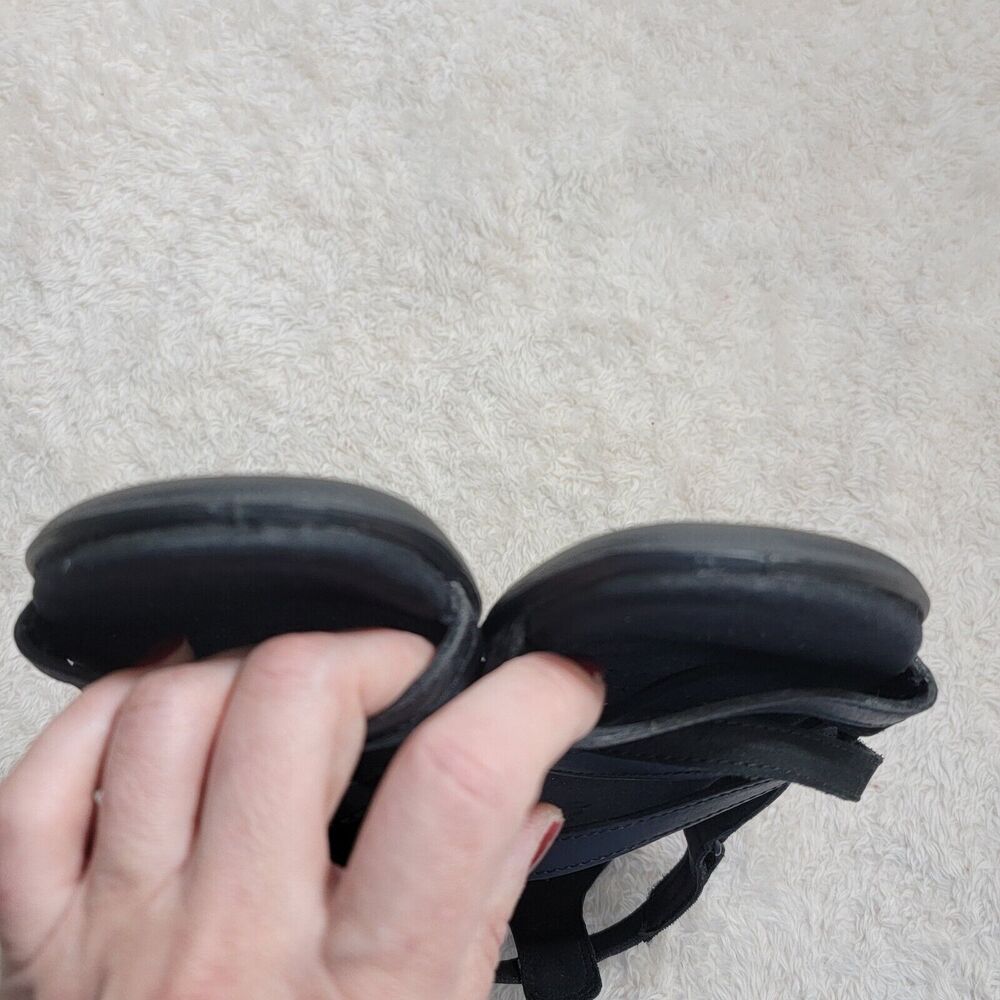 ECCO Women's Summer Cross Strap Leather And Suede Sandal, EU 38 US 7 Black EUC - Picture 15 of 16